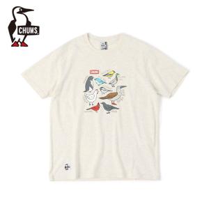 チャムス CHUMS Tシャツ 半袖 レディース バードスピーシーズTシャツ Bird Species T-Shirt トップス CH11-1847 H/Natural