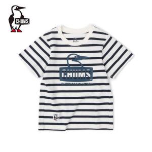 チャムス CHUMS 半袖シャツ ジュニア キッズブービーフェイスTシャツ キッズ Tシャツ CH21-1176 Wh/Nv-Rd