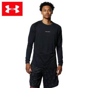 アンダーアーマー バスケットボール 長袖シャツ メンズ UAロングショット ロングスリーブ Tシャツ 1.5 1368856-001 UNDER ARMOUR｜himaraya