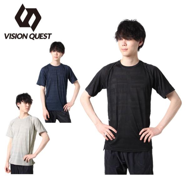 ビジョンクエスト VISION QUEST ランニングウェア Tシャツ 半袖 メンズ RUNジャガー...