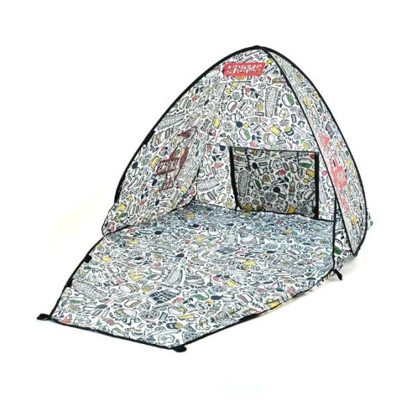 チャムス CHUMS ポップアップテント ポップアップサンシェード3人用プリントカプセル Pop U...