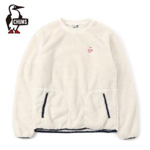 チャムス CHUMS フリース メンズ エルモフリースクルートップ Elmo Fleece Crew Top CH04-1268 Ivory/Navy