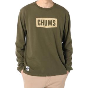 チャムス CHUMS Tシャツ 長袖 メンズ チャムスロゴロングスリーブTシャツ CHUMS Logo L/S T-Shirt CH01-1894 Khaki