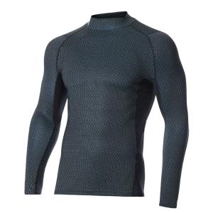 アンダーアーマー  ゴルフ アンダーウェア 長袖 UA ヒートギア フィッティド ロングスリーブ モックシャツ マイクロブルーム 1371674-001 UNDER ARMOUR