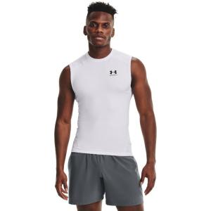 アンダーアーマー アンダーシャツ ノースリーブ メンズ UAヒートギアアーマー コンプレッション スリーブレス シャツ 1361522-100 UNDER ARMOUR｜himaraya