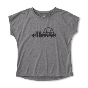 エレッセ ellesse テニスウェア Tシャツ 半袖 レディース ショートスリーブメランジティー EW00313-CG