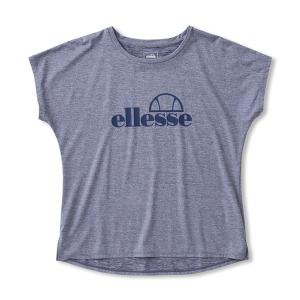 エレッセ ellesse テニスウェア Tシャツ 半袖 レディース ショートスリーブメランジティー EW00313-NY