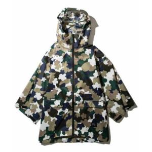 キウ KiU ポンチョ ジュニア リフレクター付き スリーブレインポンチョフォーキッズ SLEEVE RAIN PONCHO FOR KIDS K71 141｜himaraya