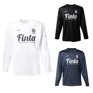 フィンタ FINTA サッカーウェア プラクティスシャツ 長袖 メンズ ビッグロゴ ロングスリーブTシャツ FT8818｜himaraya