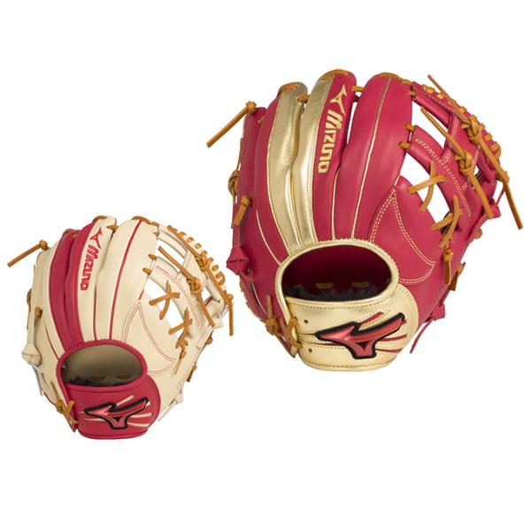 ミズノ 野球 一般軟式グローブ 内野手 軟式用 メンズ WILLDRIVE RED限定カラー 1AJ...