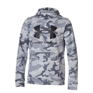 アンダーアーマー スウェットパーカー ジュニア UA アーマー フリース カモ プリント フーディー 1375979-011 UNDER ARMOUR｜himaraya