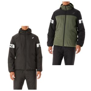 アシックス ウインドブレーカー ジャケット メンズ クロップドアシックス中わたブレーカーフーディージャケット 2031D048 asics