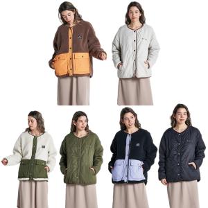 ロキシー ROXY スキー スノーボード フリース レディース SWAN ZIP 撥水 リバーシブル ボアジャケット RZP224816｜himaraya