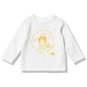 ノースフェイス Tシャツ 長袖 ジュニア ロングスリーブシレトコトコティーベビー NTB82220ST W THE NORTH FACE