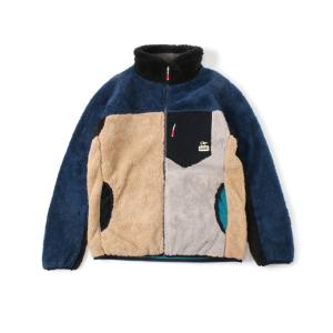 チャムス CHUMS フリース ジャケット メンズ ボンディングフリースジャケット Bonding Fleece Jacket CH04-1277 Blue Crazy