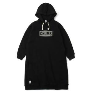チャムス CHUMS スウェットパーカー レディース チャムスロゴロングパーカー