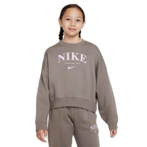 ナイキ スウェットトレーナー ジュニア YTH ガールズ NSW トレンド フリース L/S クルー DV2563-040 NIKE｜himaraya