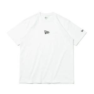 ニューエラ NEW ERA Tシャツ 半袖 メンズ コットン Flag Logo Mini フラッグロゴ ホワイト レギュラーフィット 13534570｜himaraya