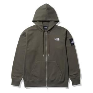 ノースフェイス スウェットパーカー メンズ スクエアロゴフルジップ