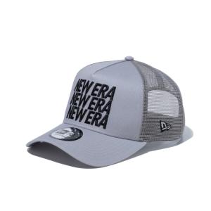 ニューエラ NEW ERA ゴルフ キャップ メンズ 9FORTY A-Frame トラッカー In a Row ワードマークロゴ グレー 13515874G｜himaraya