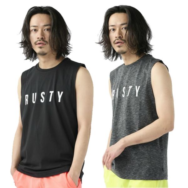 ラスティ RUSTY ラッシュガード 半袖 メンズ タンクトップ 913506