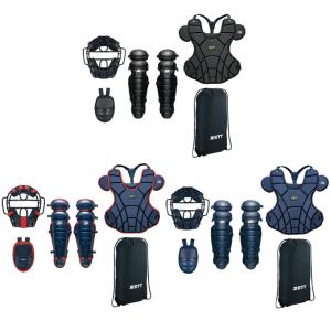 ゼット ZETT 野球 軟式用 キャッチャー 防具4点セット