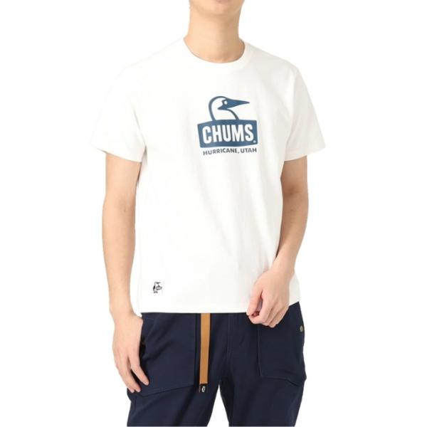 チャムス CHUMS Tシャツ 半袖 メンズ ブービーフェイスTシャツ CH01-2278 Whit...