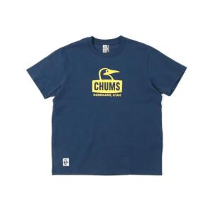 チャムス CHUMS Tシャツ 半袖 メンズ ブービーフェイスTシャツ CH01-2278 Navy/Yellow｜himaraya