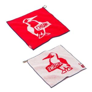 チャムス CHUMS タオル ロゴハンドタオル Logo Hand Towel CH62-1059 Red｜himaraya