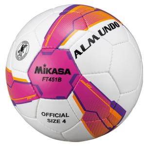 ミカサ MIKASA サッカーボール 4号 検定球 FT451B-PV｜himaraya