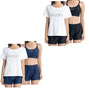 ロキシー ROXY 水着 タンキニ レディース STEP ラッシュTシャツ付き 水着 3点セット RSW231006の商品画像