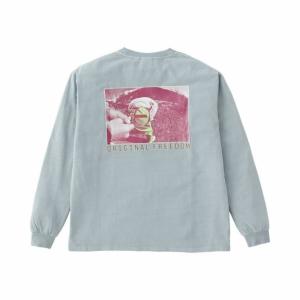 グラミチ Gramicci スウェット メンズ オリジナルフリーダム L/S Tシャツ ORIGINAL FREEDOM L/S TEE G3SU-T055 SMOKY SLATE PIGMENT｜himaraya