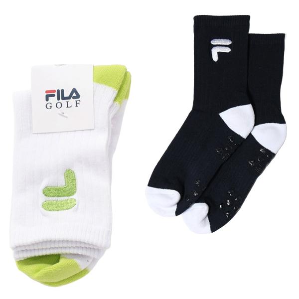 フィラ FILA ゴルフ ソックス レディース ロゴクルーソックス 793-934