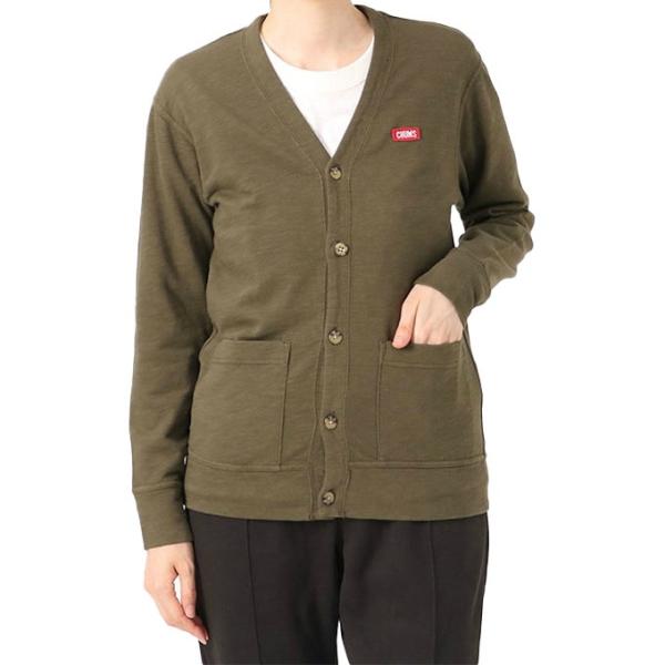 チャムス CHUMS カーディガン キーストーンボタン メンズ CH00-1388 Khaki