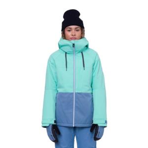 シックスエイトシックス スノーボードウェア ジャケット レディース ATHENA INSULATED JACKET M2W311 SPEARMINT COLORBLOCK 686｜himaraya