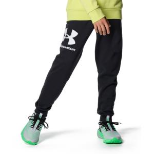 アンダーアーマー スウェットロングパンツ ジュニア UAライバルフリース ロゴ ジョガーパンツ 1381176-001 UNDER ARMOUR｜himaraya