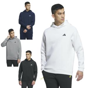 アディダス ゴルフウェア スウェット メンズ エンボスプリントダンボールニット長袖フーディー MKR97 adidasの商品画像