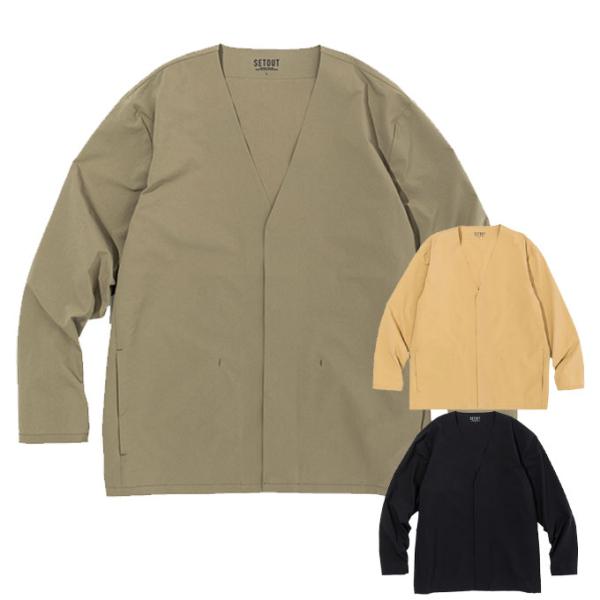 セトアウト カーディガン メンズ ナチュラルテック カーディガン SO171131A04 SETOU...