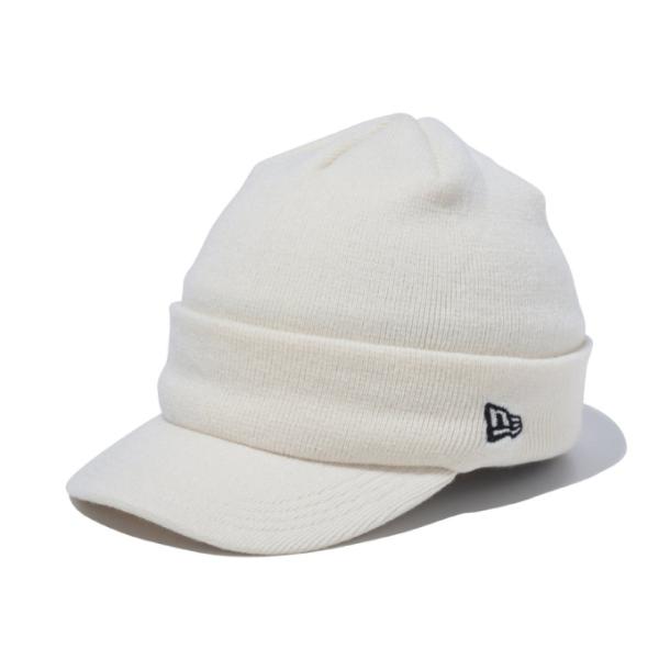 ニューエラ NEW ERA ゴルフ ニット帽 メンズ バイザーニット Visor Knit オフホワ...