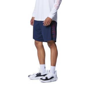 アンダーアーマー バスケットボール ハーフパンツ メンズ UA BASELINE PRINTED SHORTS 1381375-410 UNDER ARMOUR｜himaraya