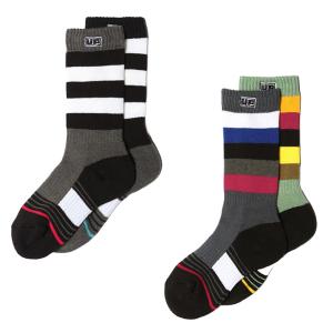 ビジョンピークス VISIONPEAKS スキー スノーボード ソックス 2足組 ジュニア 2P SOCKS メリノウール混 VP131802A02｜himaraya