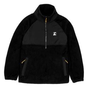 ポーラー POLER スキー スノーボード フリース メンズ CAMP SHERPA ANORAK 233APM6104-BLK｜himaraya