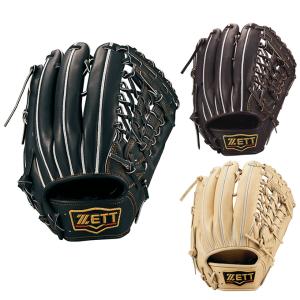ゼット 硬式野球グローブ 黒 新品タグ付き ゼット ZETT 硬式用 プロステイタス1901 内野手用 グラブ袋付