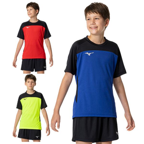 ミズノ サッカーウェア 半袖シャツ ジュニア 限定 プラクティスシャツ JR P2MAB190 MI...