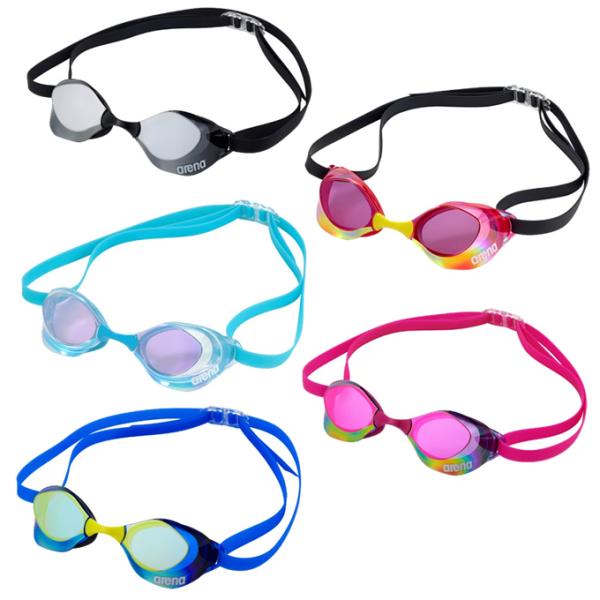 アリーナ arena FINA承認 クッション付き スイミングゴーグル ミラーレンズ  アクアフォー...