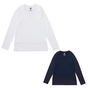 ルコックスポルティフ le coq sportif ゴルフ アンダーウェア 長袖 レディース ストレッチフォーサー メッシュ シャツ QGWXJM01｜himaraya