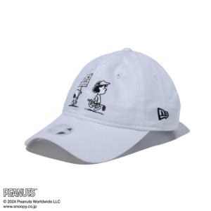 ニューエラ NEW ERA ゴルフ キャップ レディース Women's 9TWENTY ロングバイザー PEANUTS ピーナッツ ホワイト 14124324｜himaraya