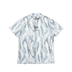 ニューエラ NEW ERA ゴルフウェア 半袖シャツ メンズ レディース 半袖 ミッドネック Tシャツ Tiger Stripe Camo ホワイト 14109050｜himaraya