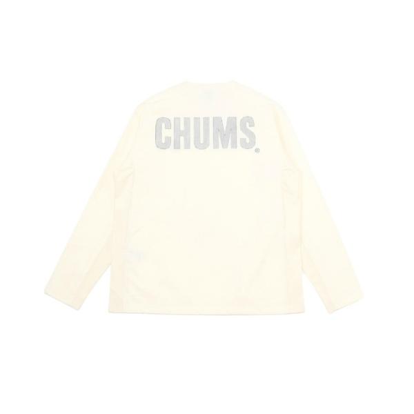 チャムス CHUMS Tシャツ 長袖 レディース エアトレイルストレッチチャムスロングスリーブTシャ...