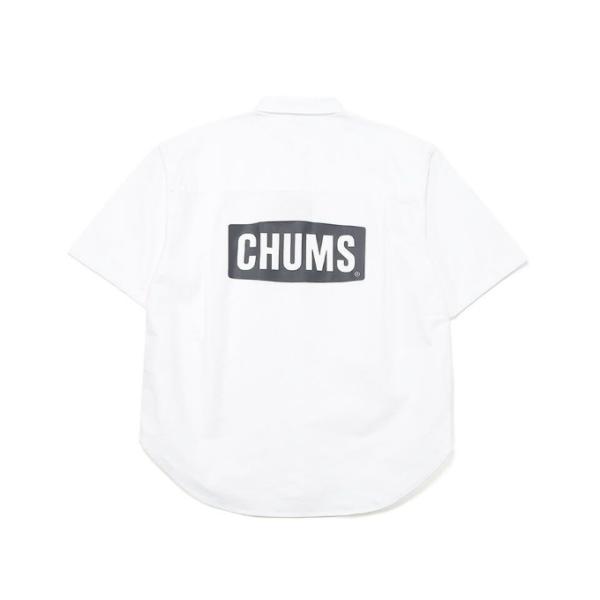 チャムス CHUMS 半袖シャツ メンズ オーバーサイズドチャムスロゴオックスショートスリーブシャツ...